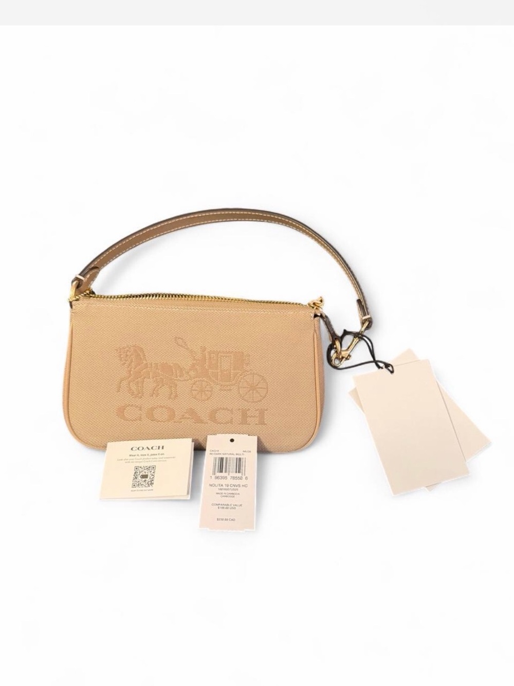 NWT Coach Nolita 19 With Horse And Carriage mini hand bag